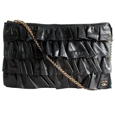 vintage ruffle chanel clutch|Chanel Clutches .